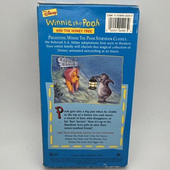 Winnie the Pooh and the Honey Tree VHS, 1994 - Picture 2 of 3